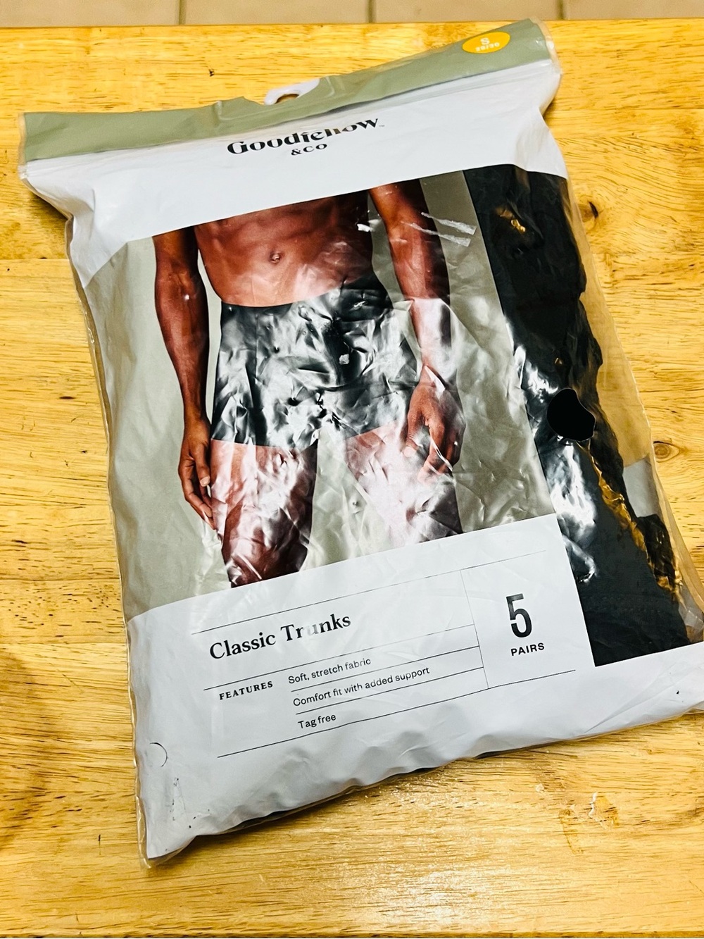 5-pack of Goodfellow & Co Classic Trunks 
Sz S